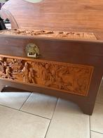 Antieke Chinese dekenkist, Huis en Inrichting, Ophalen, 50 tot 100 cm, 50 tot 75 cm, Zo goed als nieuw