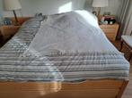 Tweepersoonsbed 160x200 met nachtkastjes en spiegelkast, Ophalen, Bruin, Tweepersoons, Zo goed als nieuw