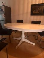 Ingatorp eettafel wit rond uitschuifbaar, Huis en Inrichting, Tafels | Eettafels, Ophalen, 100 tot 150 cm, Rond, 50 tot 100 cm