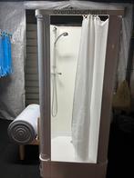 Tijdelijke mobiele nooddouche + gordijn, Ophalen, Gebruikt