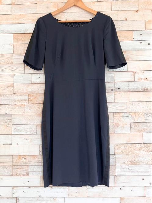 Paul Smith jurk viscose/wol donkerblauw, maat I42/NL36, Kleding | Dames, Jurken, Zo goed als nieuw, Maat 36 (S), Blauw, Knielengte