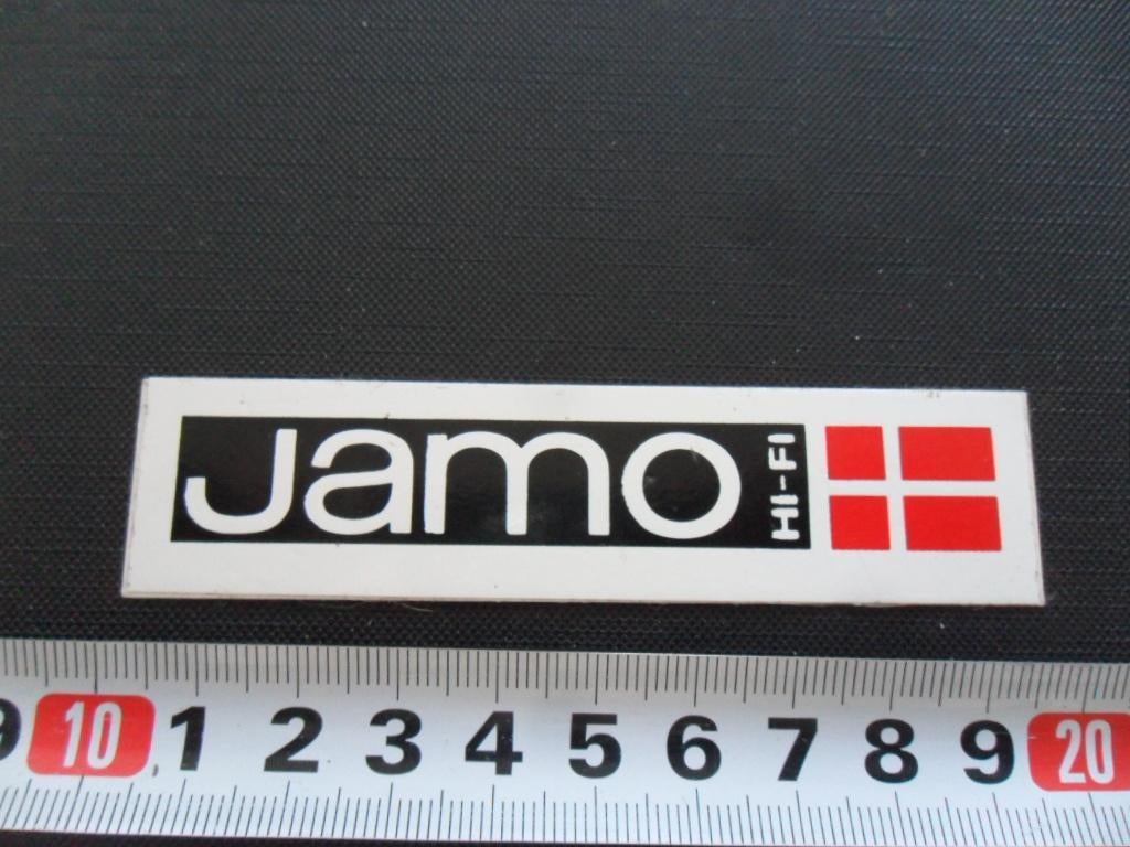 sticker logo JAMO hi-fi, Ophalen, Zo goed als nieuw
