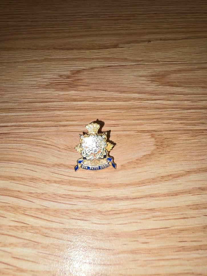 Korps mariniers Speldje met Wapen, Verzamelen, Speldjes, Pins en Buttons, Gebruikt, Speldje of Pin, Overige onderwerpen, Ophalen of Verzenden