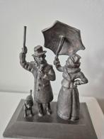 Tinnen beeldje RVS Verzekeringen, Antiek en Kunst, Kunst | Beelden en Houtsnijwerken, Ophalen of Verzenden