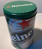 Rond Heineken blik. Hoogte 15 cm Doorsnede 11 cm., Verzamelen, Ophalen of Verzenden, Zo goed als nieuw, Overige, Overige merken