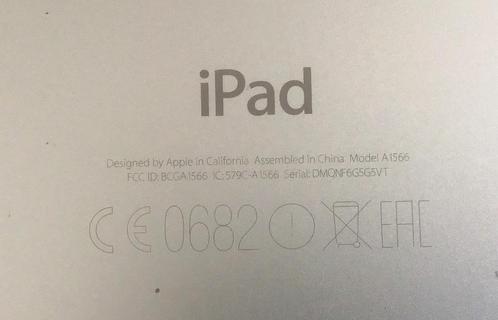 Ipad Air Model: 1566, Computers en Software, Apple iPads, Gebruikt, Apple iPad Air, Wi-Fi, 10 inch, 16 GB, Zilver, Ophalen