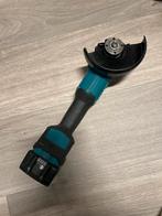 Makita DGA504 Haakse Slijper + 5Ah Accu, Doe-het-zelf en Verbouw, Ophalen of Verzenden, Gebruikt, Minder dan 700 watt, Haakse handslijpmachine