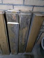 Partij hout blokhut profiel rabat en resthout., Ophalen, Gebruikt, Minder dan 25 mm, Plank