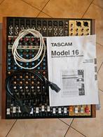 Tascam model 16, Ophalen of Verzenden, Gebruikt, 10 tot 20 kanalen, Microfooningang