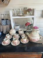 Sarregeumines antiek 5 pers thee servies uit Frankrijk, Antiek en Kunst, Antiek | Servies compleet, Ophalen