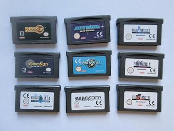 GBA games (Final Fantasy, Metroid, Golden Sun) beschikbaar voor biedingen