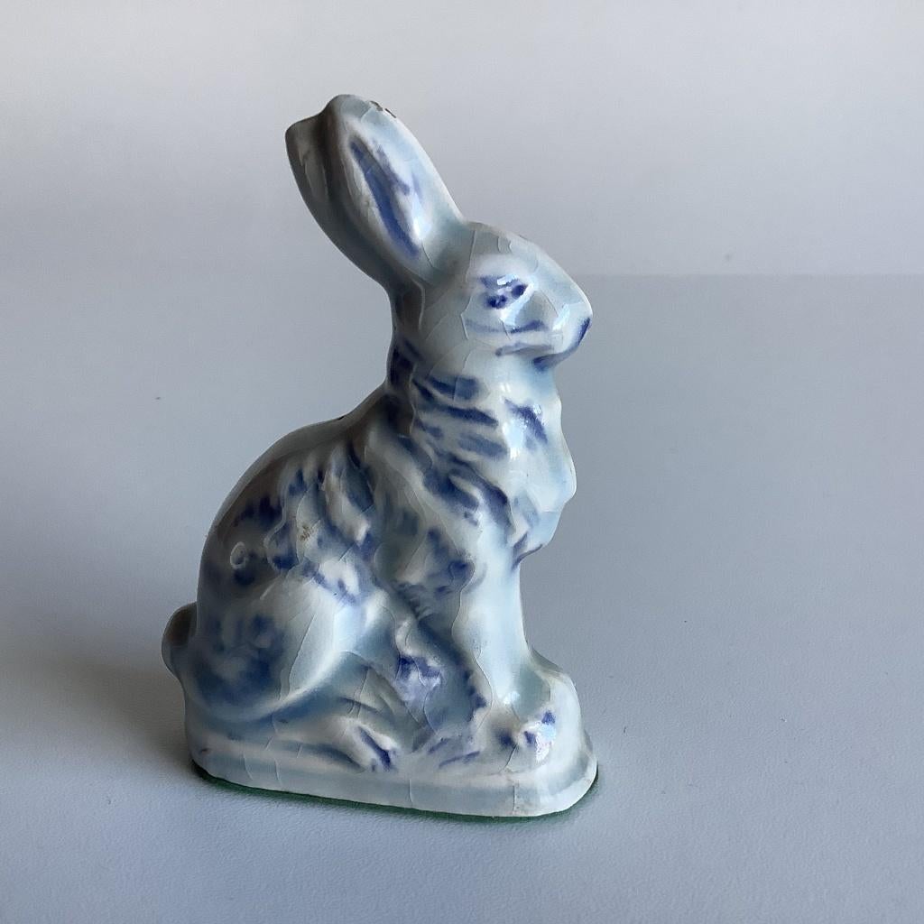 beeldje craquelé haasje, Verzamelen, Beelden en Beeldjes, Ophalen of Verzenden, Gebruikt, Dier