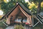 Partij 2p safaritent voor festival, camping, glamping, Caravans en Kamperen, Tenten, Ophalen, Gebruikt, Tot en met 2