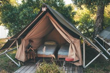 Partij 2p safaritent voor festival, camping, glamping beschikbaar voor biedingen