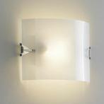 Fontana Arte Velo wandlamp/plafondlamp (Italiaans design), Ophalen, Gebruikt, Glas