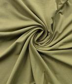 Leger groene tricot, Hobby en Vrije tijd, Stoffen en Lappen, 120 cm of meer, Nieuw, Ophalen of Verzenden, Katoen