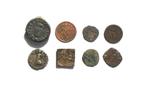 Wereld lot met 8 bodemvondsten (incl. 6 oude munten), Ophalen of Verzenden