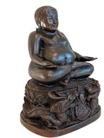 Oud Thais bronzen Boeddhabeeld, Ophalen of Verzenden, Gebruikt