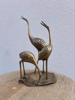 vintage kraanvogel set messing koper brons, Ophalen, Koper