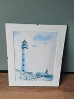 Orig aquarel Ad. M. Oudes Egmond aan Zee vuurtoren, Antiek en Kunst, Kunst | Schilderijen | Klassiek, Ophalen