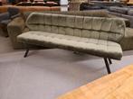 Nieuwe eetkamerbank Pleun adore velvet olijfgroen 180cm€365, Ophalen, Overige kleuren, Drie, .