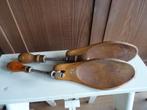 Antieke oude houten schoenleest links en rechts, Ophalen
