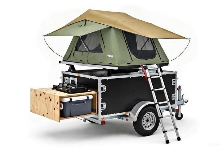 Thule Daktent Trailer te Huur |Off-grid Kamperen |Roadtrip!, Caravans en Kamperen, Tenten, tot en met 2, Nieuw, Ophalen