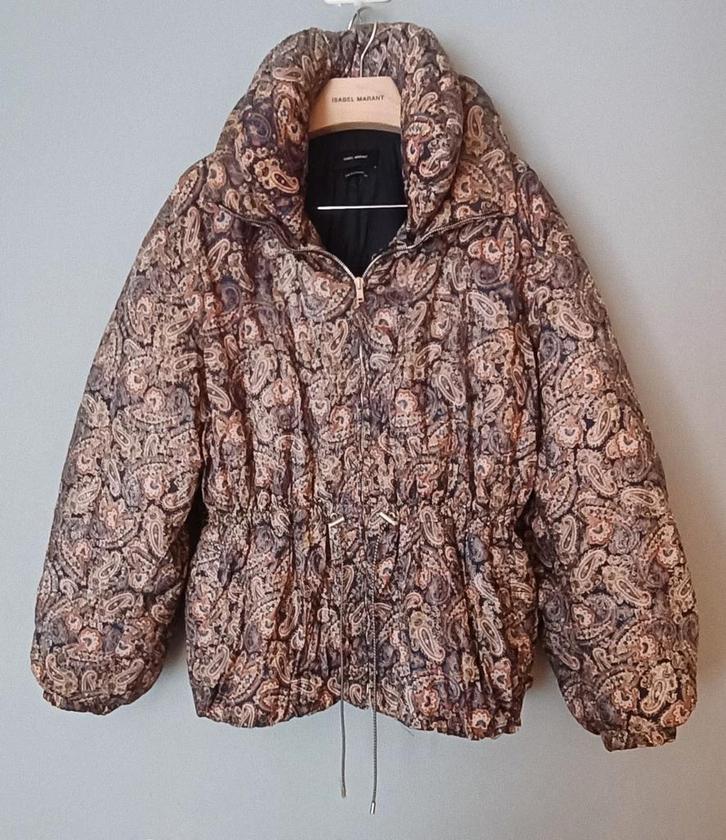 Winterjas Isabel Marant (42), Kleding | Dames, Jassen | Winter, Zo goed als nieuw, Maat 42/44 (L), Grijs, Ophalen of Verzenden