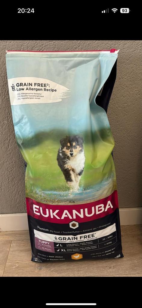 1 zak Eukanuba puppy L/XL graanvrij 12 kilo ongeopend, Dieren en Toebehoren, Dierenvoeding, Hond, Ophalen
