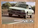 Mooie oude folder brochure Peugeot 505, Ophalen of Verzenden, Zo goed als nieuw, Peugeot