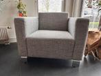 Grijze fauteuil Goossens, Huis en Inrichting, Fauteuils, Ophalen, 75 tot 100 cm, Zo goed als nieuw, 75 tot 100 cm