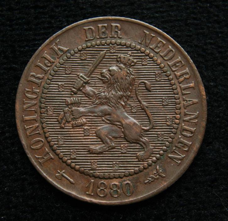 2,5 cent 1880 Willem III, Postzegels en Munten, Munten | Nederland, Losse munt, Overige waardes, Koning Willem III, Ophalen of Verzenden
