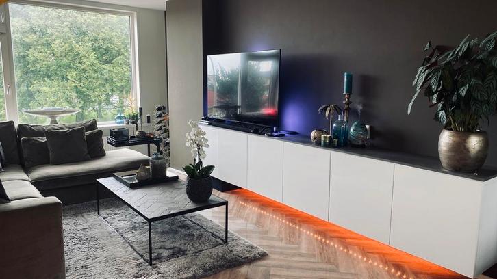 3 X BESTÅ Wandkastcombinatie - Wit/Lappviken - ook los, Huis en Inrichting, Kasten | Televisiemeubels, Zo goed als nieuw, Minder dan 100 cm