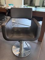 Kappersstoel, Huis en Inrichting, Stoelen, Ophalen, Gebruikt, Bruin, Leer