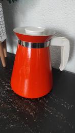 Vintage kan emaille oranje, Ophalen of Verzenden, Gebruikt