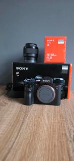 Sony A7II + 50mm F/1.8 Kit Compleet Tas, statief, flitsers, Audio, Tv en Foto, Fotocamera's Digitaal, Ophalen, Spiegelreflex, Zo goed als nieuw