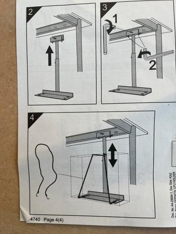 IKEA Effektiv pc ophang beugels - afbeelding 2