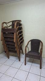 Terrasstoelen terrastafels winterterras aanbieding horeca, Ophalen, Zo goed als nieuw, Wicker, Stapelbaar