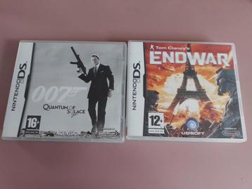 Nintendo DS spellen james bond en endwar beschikbaar voor biedingen