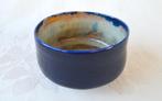 Blauw aardewerk bakje / schaaltje, fraai glazuur – HK Living, Porselein of Keramiek, Schaal, Rond, Ophalen of Verzenden