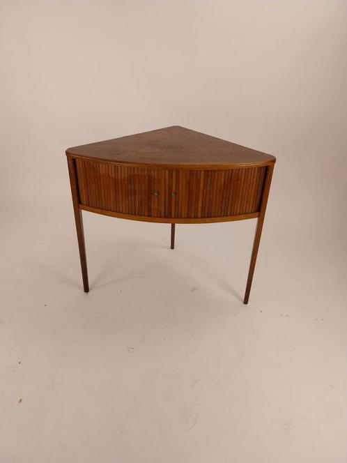 Vintage Deens teak hoekkastje, Verzamelen, Retro, Ophalen