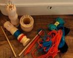 3 Brocante houten PUNNIKKLOSJES PUNNIKKLOS PUNNIKEN met pen, Hobby en Vrije tijd, Knutselen, Ophalen of Verzenden, Gebruikt, Gereedschap of Toebehoren