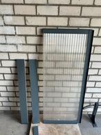 Zijpaneel Afdak Antraciet Polycarbonaat, Doe-het-zelf en Verbouw, Deuren en Horren, Kunststof, Gebruikt, Minder dan 80 cm, Overige typen