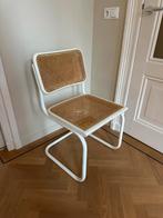 Vintage webbing stoel, Huis en Inrichting, Stoelen, Ophalen, Gebruikt, Wit, Eén