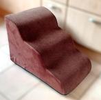 Bruine stoffen hondentrap - helling -3 treden - 60x40x40 cm, Ophalen of Verzenden