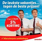 Kortingscode 5% bij Corendon, Tickets en Kaartjes, Kortingen en Cadeaubonnen, Eén persoon, Kortingsbon, Overige typen