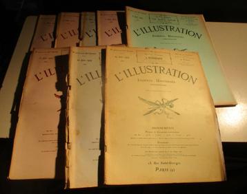 8 Oude Franse Tijdschriften - Illustration - 1929 beschikbaar voor biedingen