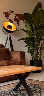 Vloerlamp , Moderne zwarte vloerlamp, staande lamp,, Huis en Inrichting, Lampen | Vloerlampen, Ophalen of Verzenden, Zo goed als nieuw