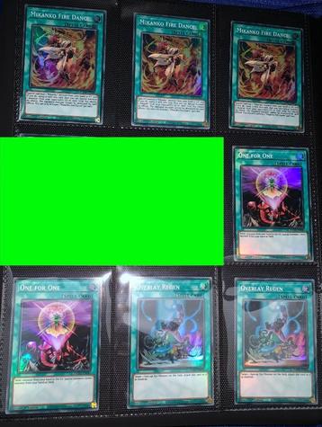 Yugioh set stapel collectie glimmende kaarten deel 1/2 beschikbaar voor biedingen