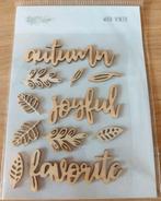 DLS DESIGN WOOD VENEER HERFST DECORATIE, Verzenden, Nieuw, Versiering of Embellishment, Overige merken